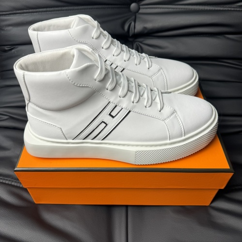 Cheap Hermes High Tops Shoes For Men #1266406 Replica Wholesale [$82.00 USD] [ITEM#1266406] on Replica Hermes High Tops Shoes