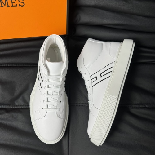 Cheap Hermes High Tops Shoes For Men #1266406 Replica Wholesale [$82.00 USD] [ITEM#1266406] on Replica Hermes High Tops Shoes