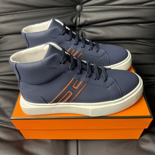 Cheap Hermes High Tops Shoes For Men #1266408 Replica Wholesale [$82.00 USD] [ITEM#1266408] on Replica Hermes High Tops Shoes