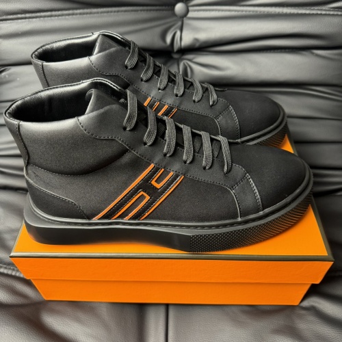 Cheap Hermes High Tops Shoes For Men #1266409 Replica Wholesale [$82.00 USD] [ITEM#1266409] on Replica Hermes High Tops Shoes