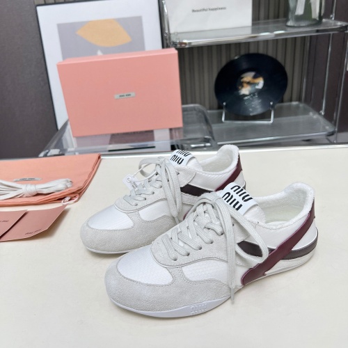 Cheap MIU MIU Casual Shoes For Women #1266445 Replica Wholesale [$98.00 USD] [ITEM#1266445] on Replica MIU MIU Casual Shoes