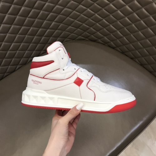 Cheap Valentino High Tops Shoes For Men #1266489 Replica Wholesale [$96.00 USD] [ITEM#1266489] on Replica Valentino High Tops Shoes