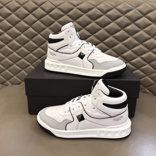 Cheap Valentino High Tops Shoes For Men #1266490 Replica Wholesale [$96.00 USD] [ITEM#1266490] on Replica Valentino High Tops Shoes