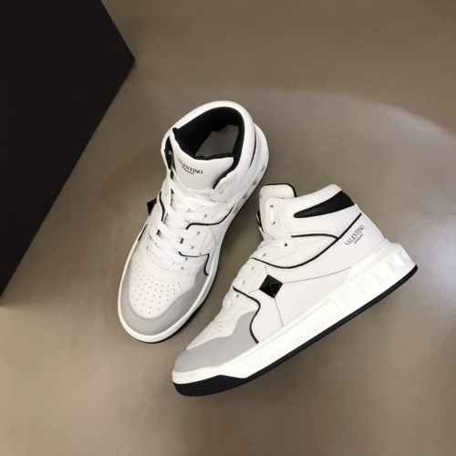 Cheap Valentino High Tops Shoes For Men #1266490 Replica Wholesale [$96.00 USD] [ITEM#1266490] on Replica Valentino High Tops Shoes