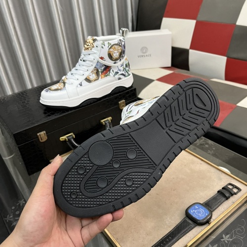 Cheap Versace High Tops Shoes For Men #1266548 Replica Wholesale [$80.00 USD] [ITEM#1266548] on Replica Versace High Tops Shoes