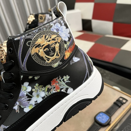 Cheap Versace High Tops Shoes For Men #1266549 Replica Wholesale [$80.00 USD] [ITEM#1266549] on Replica Versace High Tops Shoes