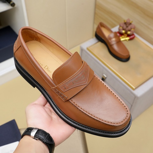 Cheap Christian Dior Leather Shoes For Men #1266597 Replica Wholesale [$92.00 USD] [ITEM#1266597] on Replica Christian Dior Leather Shoes