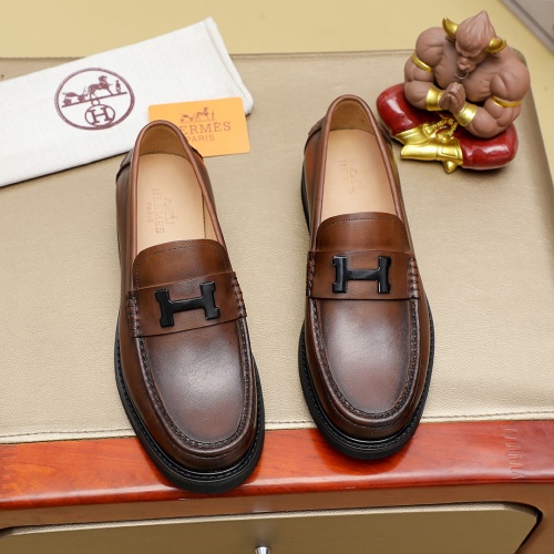 Cheap Hermes Leather Shoes For Men #1266607 Replica Wholesale [$82.00 USD] [ITEM#1266607] on Replica Hermes Leather Shoes