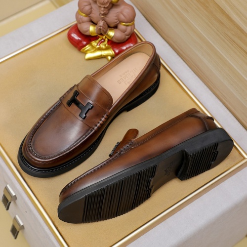 Cheap Hermes Leather Shoes For Men #1266607 Replica Wholesale [$82.00 USD] [ITEM#1266607] on Replica Hermes Leather Shoes