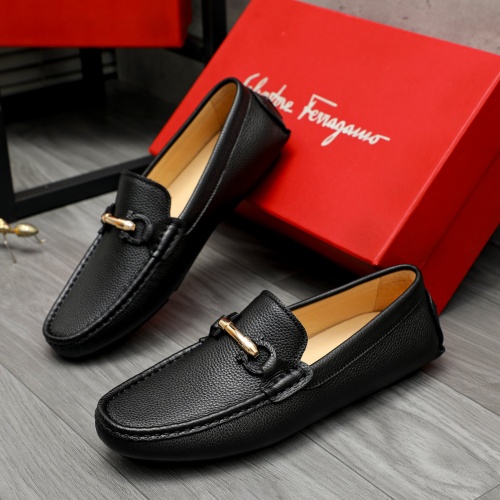 Cheap Salvatore Ferragamo Leather Shoes For Men #1266616 Replica Wholesale [$68.00 USD] [ITEM#1266616] on Replica Salvatore Ferragamo Leather Shoes