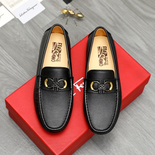 Cheap Salvatore Ferragamo Leather Shoes For Men #1266617 Replica Wholesale [$68.00 USD] [ITEM#1266617] on Replica Salvatore Ferragamo Leather Shoes