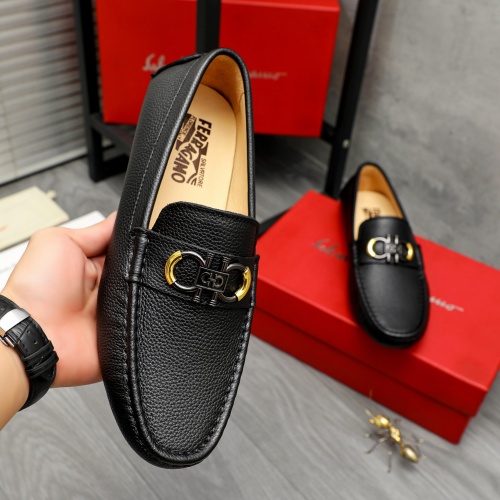 Cheap Salvatore Ferragamo Leather Shoes For Men #1266617 Replica Wholesale [$68.00 USD] [ITEM#1266617] on Replica Salvatore Ferragamo Leather Shoes