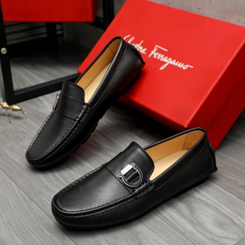 Cheap Salvatore Ferragamo Leather Shoes For Men #1266618 Replica Wholesale [$68.00 USD] [ITEM#1266618] on Replica Salvatore Ferragamo Leather Shoes