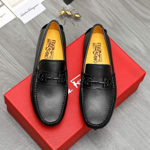 Cheap Salvatore Ferragamo Leather Shoes For Men #1266619 Replica Wholesale [$72.00 USD] [ITEM#1266619] on Replica Salvatore Ferragamo Leather Shoes