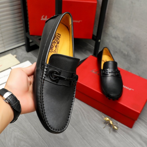 Cheap Salvatore Ferragamo Leather Shoes For Men #1266619 Replica Wholesale [$72.00 USD] [ITEM#1266619] on Replica Salvatore Ferragamo Leather Shoes