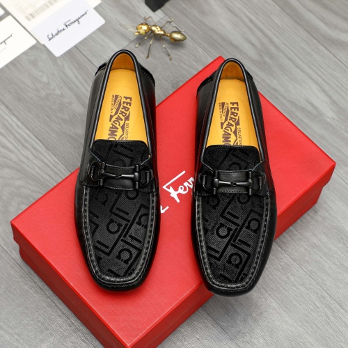 Cheap Salvatore Ferragamo Leather Shoes For Men #1266621 Replica Wholesale [$72.00 USD] [ITEM#1266621] on Replica Salvatore Ferragamo Leather Shoes