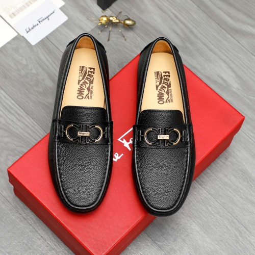 Cheap Salvatore Ferragamo Leather Shoes For Men #1266622 Replica Wholesale [$72.00 USD] [ITEM#1266622] on Replica Salvatore Ferragamo Leather Shoes