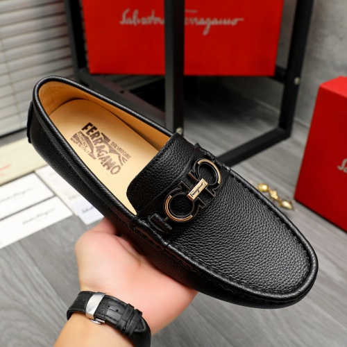 Cheap Salvatore Ferragamo Leather Shoes For Men #1266622 Replica Wholesale [$72.00 USD] [ITEM#1266622] on Replica Salvatore Ferragamo Leather Shoes