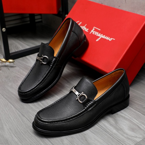 Cheap Salvatore Ferragamo Leather Shoes For Men #1266630 Replica Wholesale [$85.00 USD] [ITEM#1266630] on Replica Salvatore Ferragamo Leather Shoes