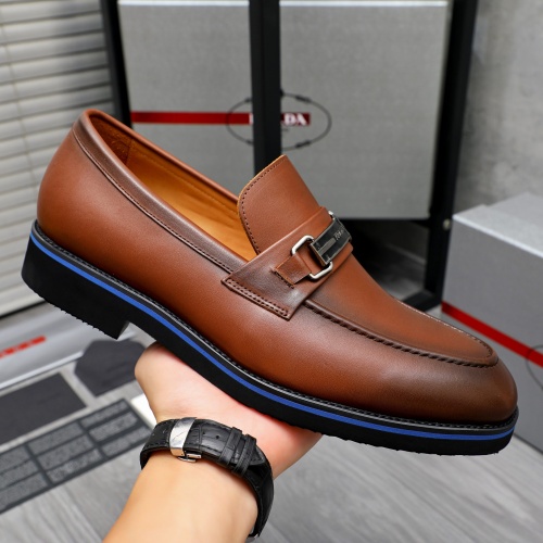 Cheap Prada Leather Shoes For Men #1266637 Replica Wholesale [$92.00 USD] [ITEM#1266637] on Replica Prada Leather Shoes