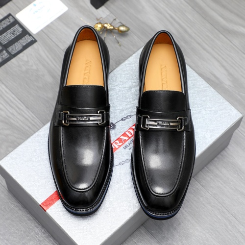 Cheap Prada Leather Shoes For Men #1266638 Replica Wholesale [$92.00 USD] [ITEM#1266638] on Replica Prada Leather Shoes