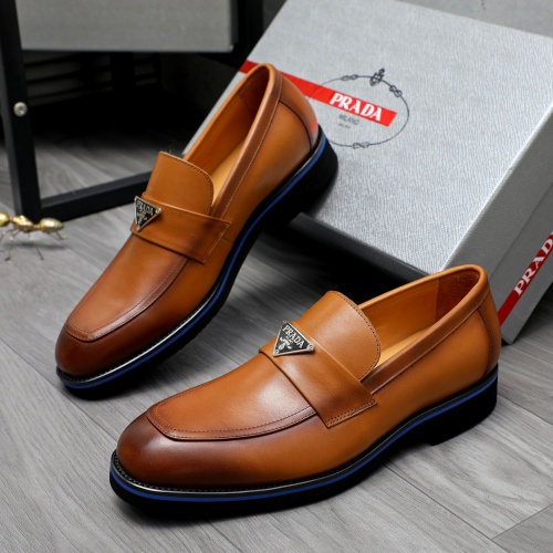 Cheap Prada Leather Shoes For Men #1266639 Replica Wholesale [$92.00 USD] [ITEM#1266639] on Replica Prada Leather Shoes