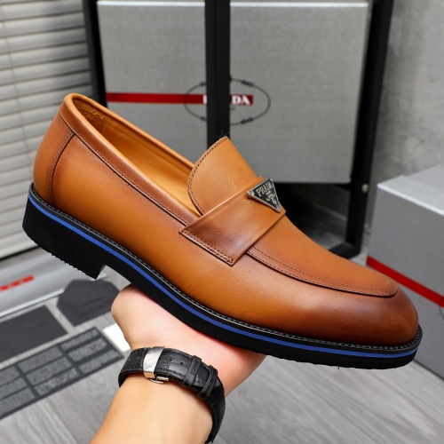 Cheap Prada Leather Shoes For Men #1266639 Replica Wholesale [$92.00 USD] [ITEM#1266639] on Replica Prada Leather Shoes