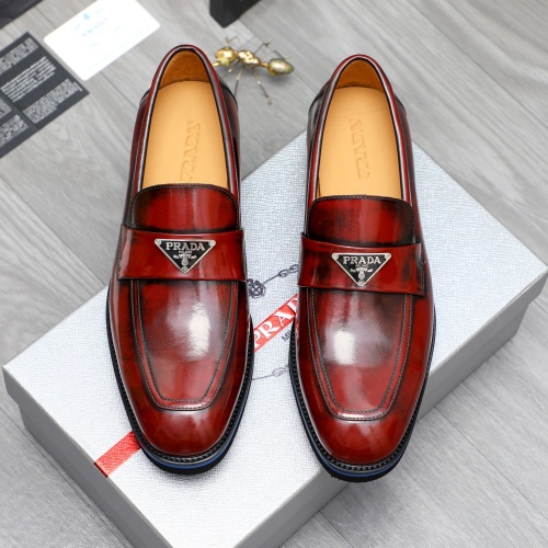 Cheap Prada Leather Shoes For Men #1266640 Replica Wholesale [$92.00 USD] [ITEM#1266640] on Replica Prada Leather Shoes