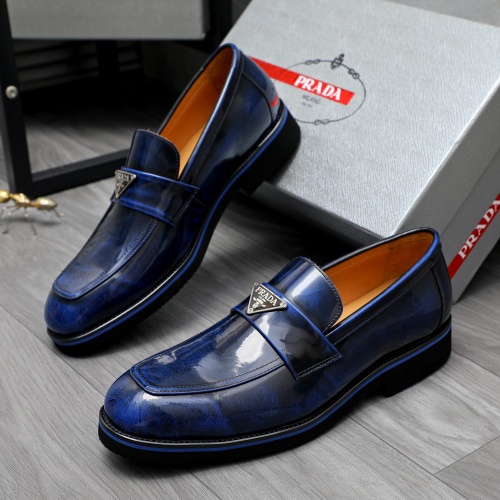 Cheap Prada Leather Shoes For Men #1266641 Replica Wholesale [$92.00 USD] [ITEM#1266641] on Replica Prada Leather Shoes