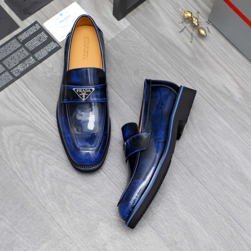 Cheap Prada Leather Shoes For Men #1266641 Replica Wholesale [$92.00 USD] [ITEM#1266641] on Replica Prada Leather Shoes