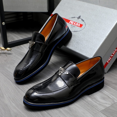 Cheap Prada Leather Shoes For Men #1266642 Replica Wholesale [$92.00 USD] [ITEM#1266642] on Replica Prada Leather Shoes