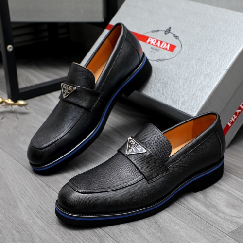 Cheap Prada Leather Shoes For Men #1266643 Replica Wholesale [$92.00 USD] [ITEM#1266643] on Replica Prada Leather Shoes