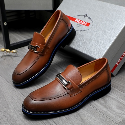 Cheap Prada Leather Shoes For Men #1266644 Replica Wholesale [$92.00 USD] [ITEM#1266644] on Replica Prada Leather Shoes