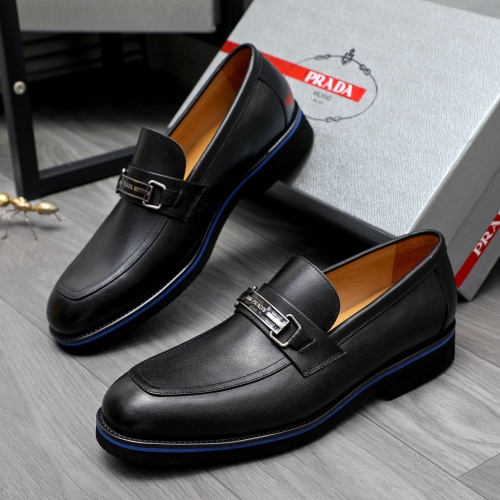 Cheap Prada Leather Shoes For Men #1266645 Replica Wholesale [$92.00 USD] [ITEM#1266645] on Replica Prada Leather Shoes