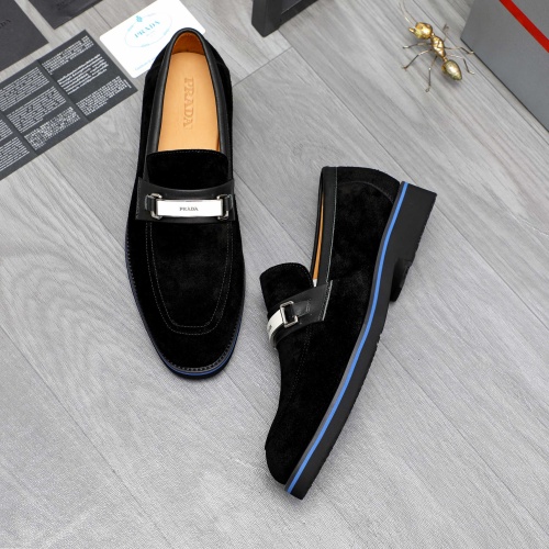 Cheap Prada Leather Shoes For Men #1266647 Replica Wholesale [$92.00 USD] [ITEM#1266647] on Replica Prada Leather Shoes