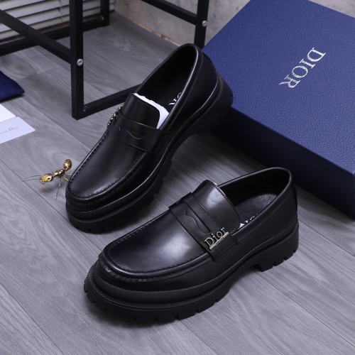 Cheap Christian Dior Leather Shoes For Men #1266654 Replica Wholesale [$88.00 USD] [ITEM#1266654] on Replica Christian Dior Leather Shoes