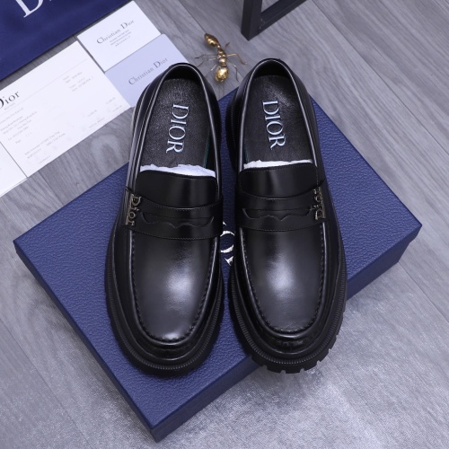 Cheap Christian Dior Leather Shoes For Men #1266654 Replica Wholesale [$88.00 USD] [ITEM#1266654] on Replica Christian Dior Leather Shoes