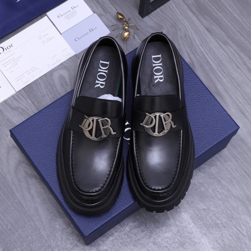 Cheap Christian Dior Leather Shoes For Men #1266656 Replica Wholesale [$88.00 USD] [ITEM#1266656] on Replica Christian Dior Leather Shoes