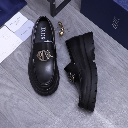 Cheap Christian Dior Leather Shoes For Men #1266656 Replica Wholesale [$88.00 USD] [ITEM#1266656] on Replica Christian Dior Leather Shoes