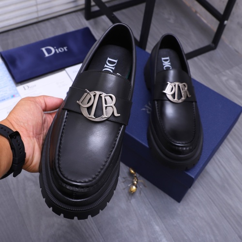 Cheap Christian Dior Leather Shoes For Men #1266656 Replica Wholesale [$88.00 USD] [ITEM#1266656] on Replica Christian Dior Leather Shoes