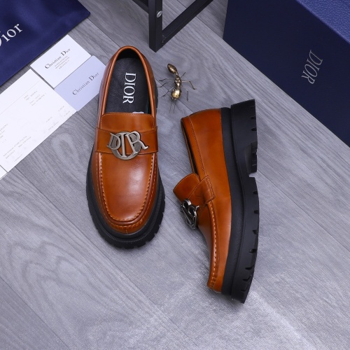 Cheap Christian Dior Leather Shoes For Men #1266657 Replica Wholesale [$88.00 USD] [ITEM#1266657] on Replica Christian Dior Leather Shoes