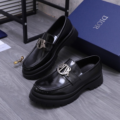 Cheap Christian Dior Leather Shoes For Men #1266658 Replica Wholesale [$88.00 USD] [ITEM#1266658] on Replica Christian Dior Leather Shoes