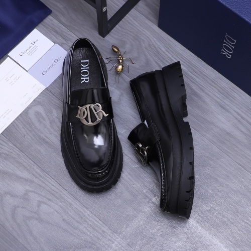 Cheap Christian Dior Leather Shoes For Men #1266658 Replica Wholesale [$88.00 USD] [ITEM#1266658] on Replica Christian Dior Leather Shoes