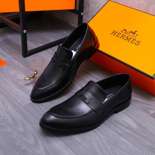 Cheap Hermes Leather Shoes For Men #1266669 Replica Wholesale [$82.00 USD] [ITEM#1266669] on Replica Hermes Leather Shoes