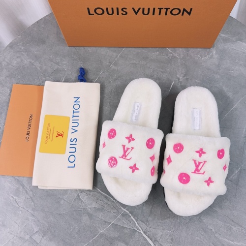 Cheap Louis Vuitton Slippers For Women #1266709 Replica Wholesale [$85.00 USD] [ITEM#1266709] on Replica Louis Vuitton Slippers