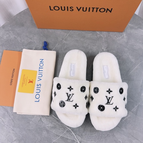 Cheap Louis Vuitton Slippers For Women #1266712 Replica Wholesale [$85.00 USD] [ITEM#1266712] on Replica Louis Vuitton Slippers