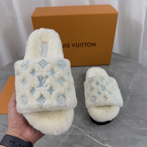 Cheap Louis Vuitton Slippers For Women #1266718 Replica Wholesale [$85.00 USD] [ITEM#1266718] on Replica Louis Vuitton Slippers