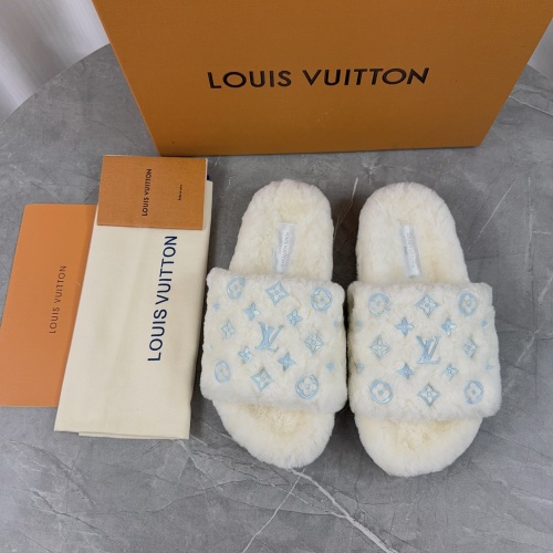 Cheap Louis Vuitton Slippers For Women #1266718 Replica Wholesale [$85.00 USD] [ITEM#1266718] on Replica Louis Vuitton Slippers