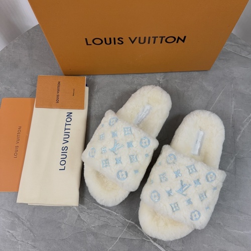 Cheap Louis Vuitton Slippers For Women #1266718 Replica Wholesale [$85.00 USD] [ITEM#1266718] on Replica Louis Vuitton Slippers