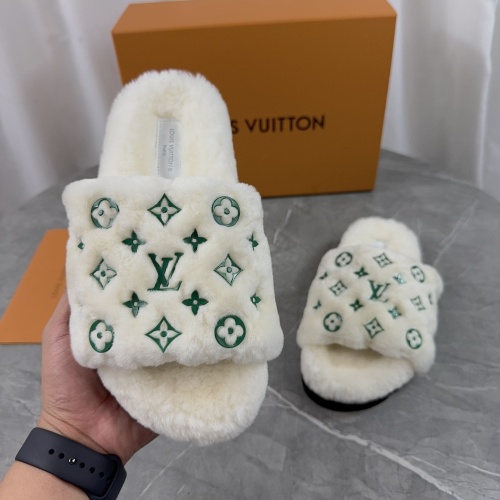 Cheap Louis Vuitton Slippers For Women #1266721 Replica Wholesale [$85.00 USD] [ITEM#1266721] on Replica Louis Vuitton Slippers